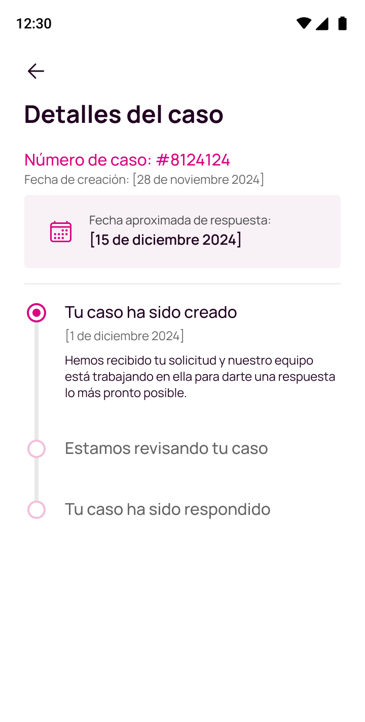 Detalle de casos de quejas o reclamos abiertos en la app de Nequi