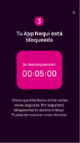 Tu App Nequi está bloqueada