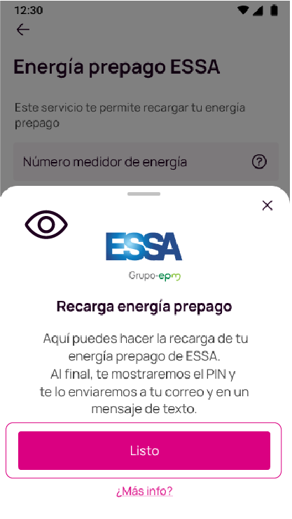 Pantalla de servicios públicos que se pueden pagar desde la app Nequi