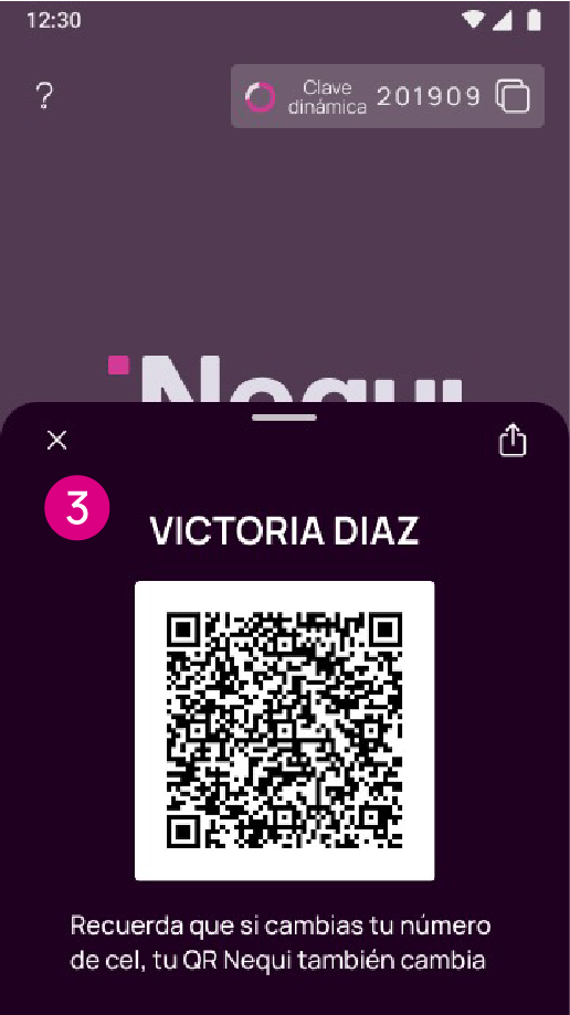 Ejemplo de código QR personal