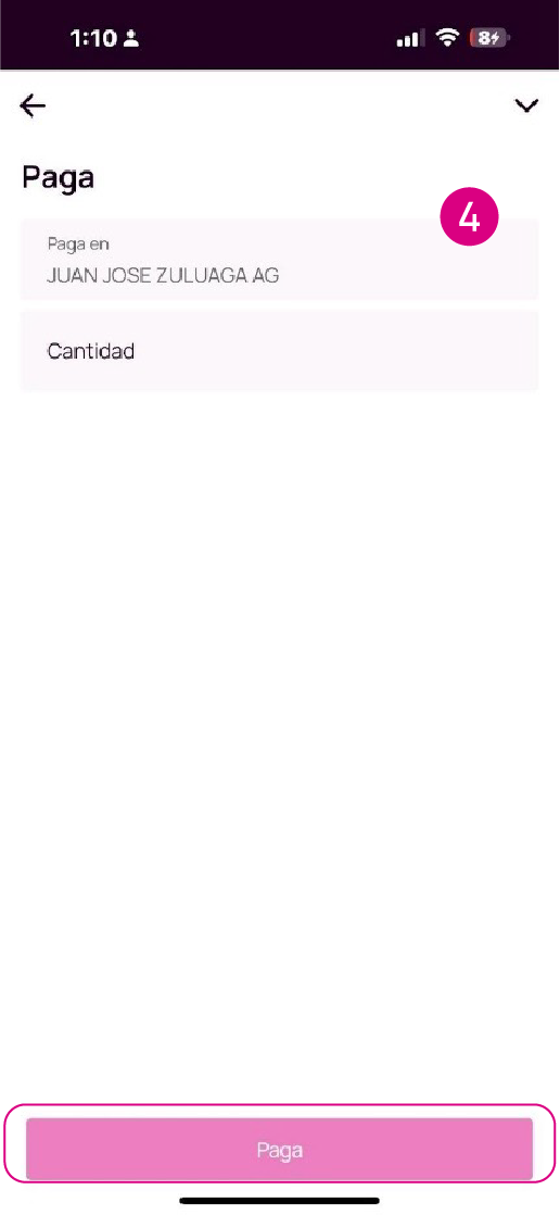 Pantalla de verificación de datos