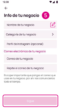 Info de tu Negocio en la app Nequi