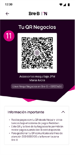 QR Negocios Nequi digital
