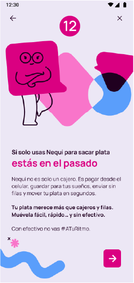 Pantalla de si solo usas Nequi para sacar plata