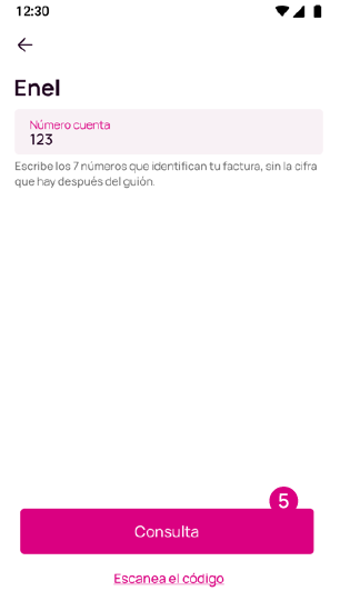 Pantalla de Consulta en la app Nequi