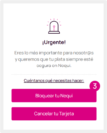 Pantalla bloquear tu Nequi