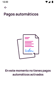 Opción de pagos automáticos en la app Nequi