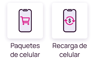 Minutos y paquetes en la app Nequi