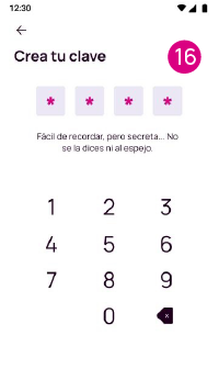 Creación de clave para ingresar a Nequi