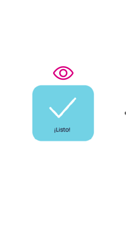 Pantalla de listo en la app Nequi