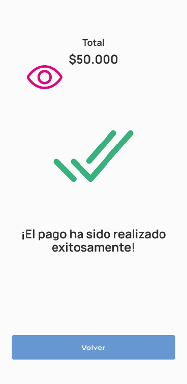 Pantalla de pago realizado en app Nequi Negocio