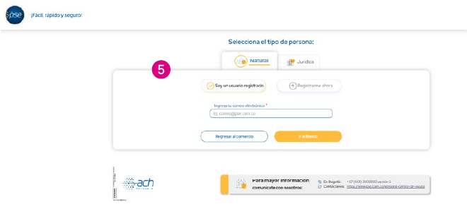 PSE para recargar Nequi