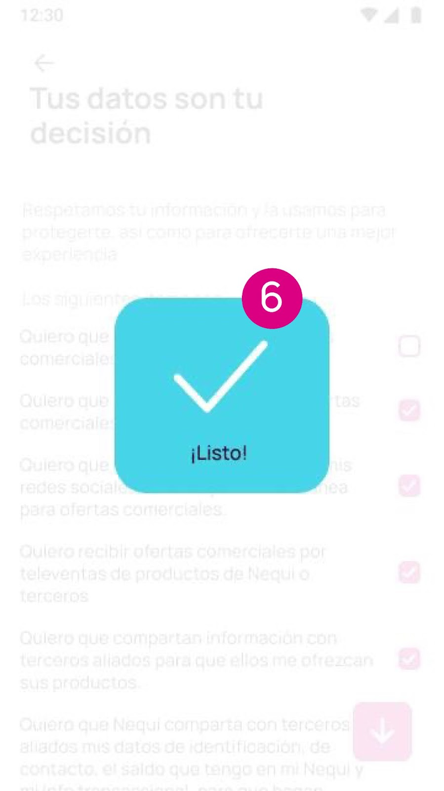 Listo, ya configuraste tus notificaciones comerciales en Nequi