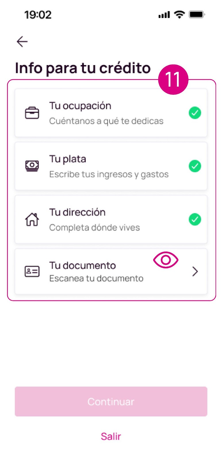 Info para tu crédito Nequi