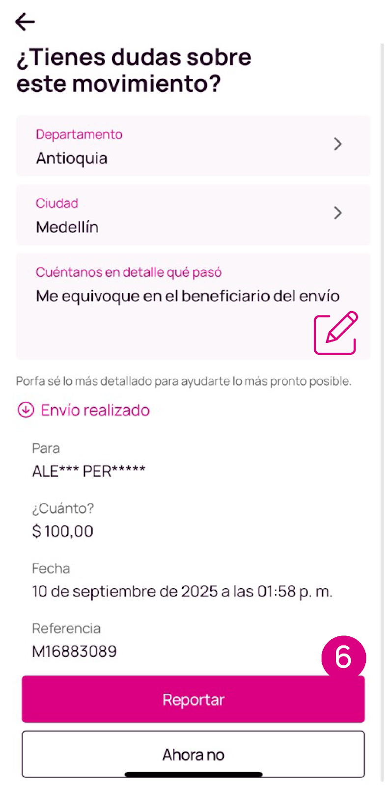 ¿Qué hacer si envío plata por error desde Nequi? – Centro de ayuda