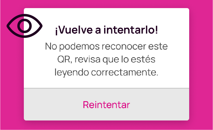 Error en la app Nequi por QR en mal estado, cámara sucia o lugar sin iluminación