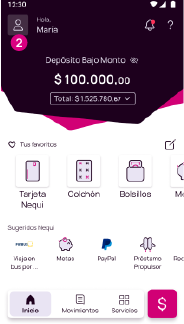 Pantalla de tu perfil en Nequi