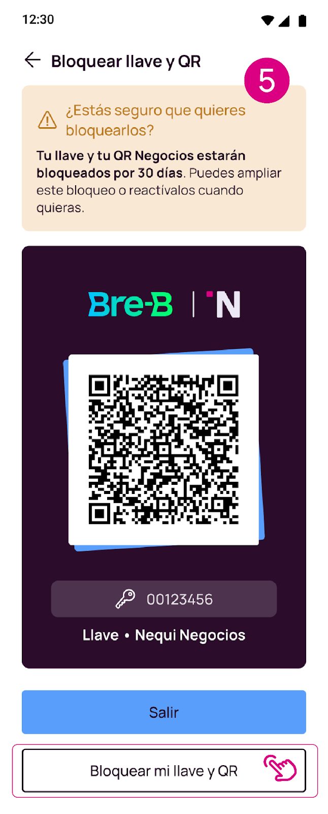 QR Negocios en la app Nequi