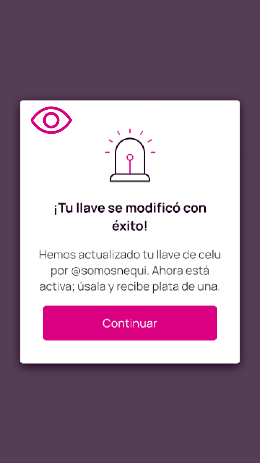 Tu llave de Bre-B se modificó con éxito