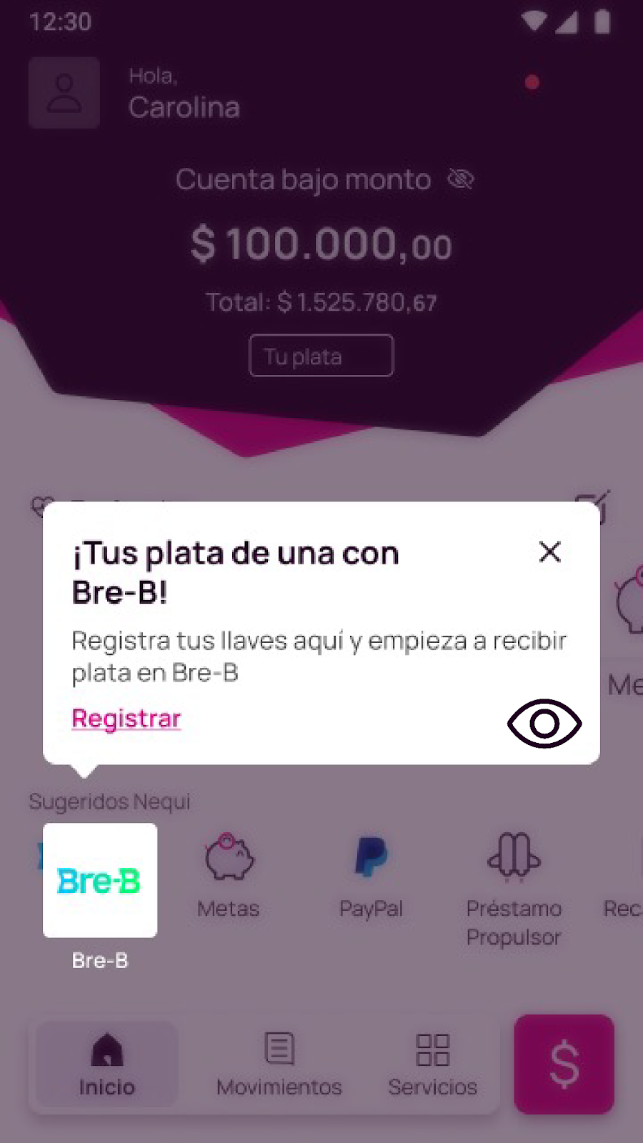 Opción Bre-B en Nequi