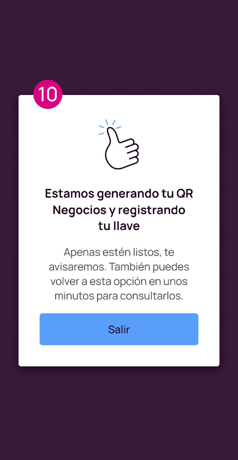 Estamos generando tu QR Negocios y registrando tu llave