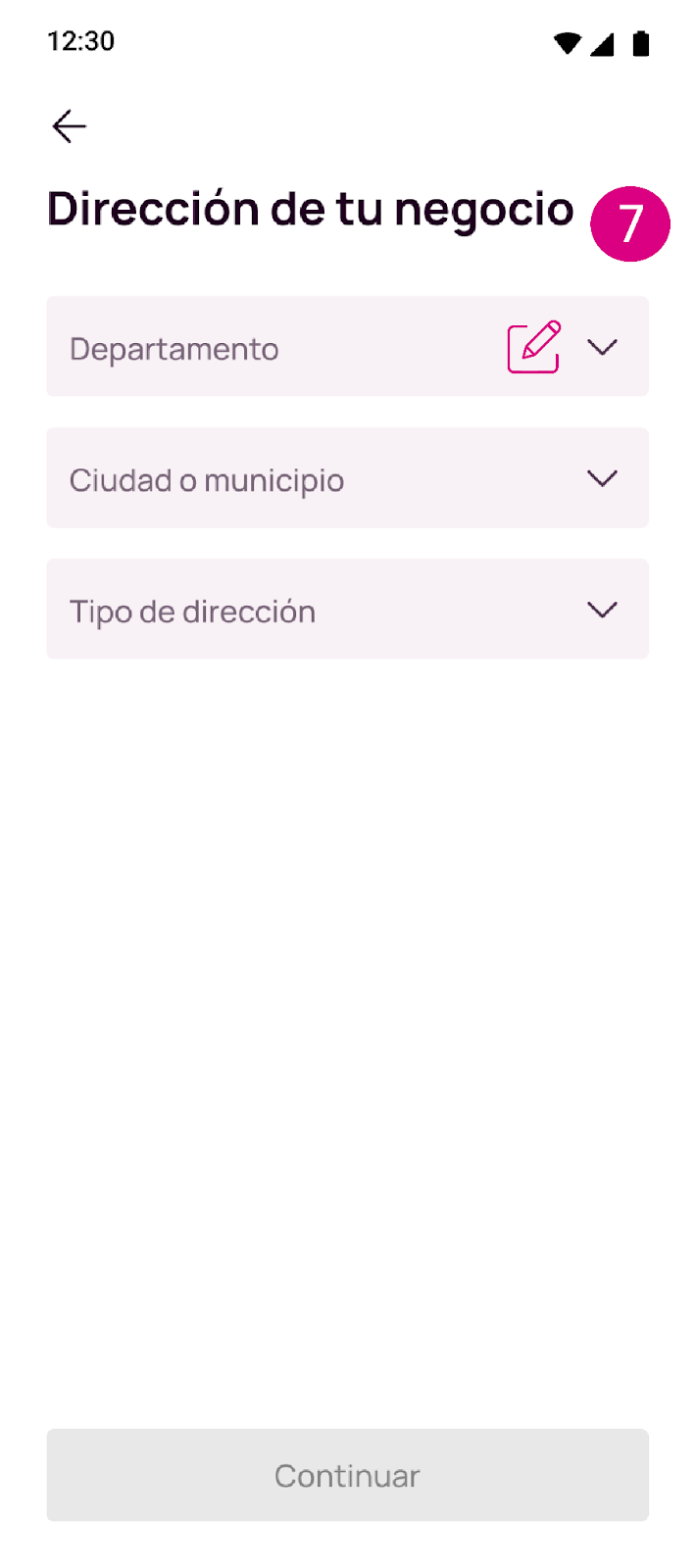 Dirección de tu Negocio