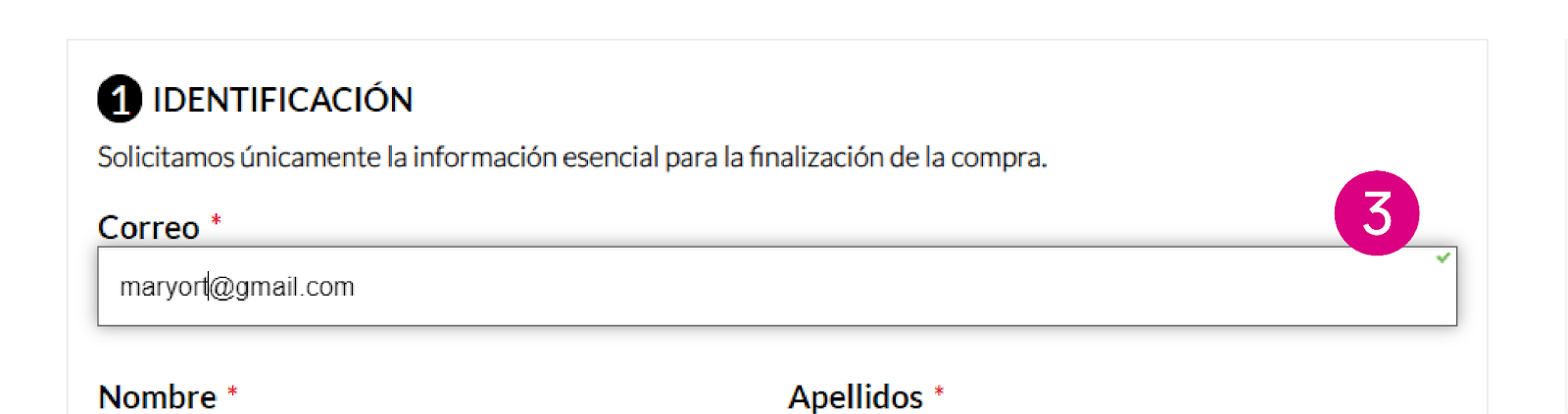 Pantalla de identificación en Nequi
