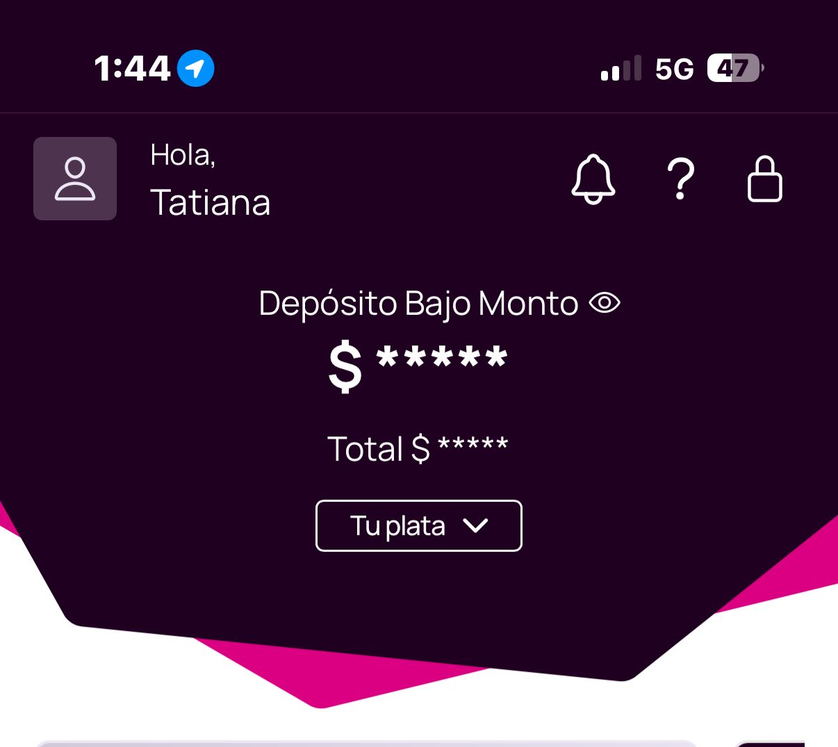 Notificaciones recibidas en la app Nequi